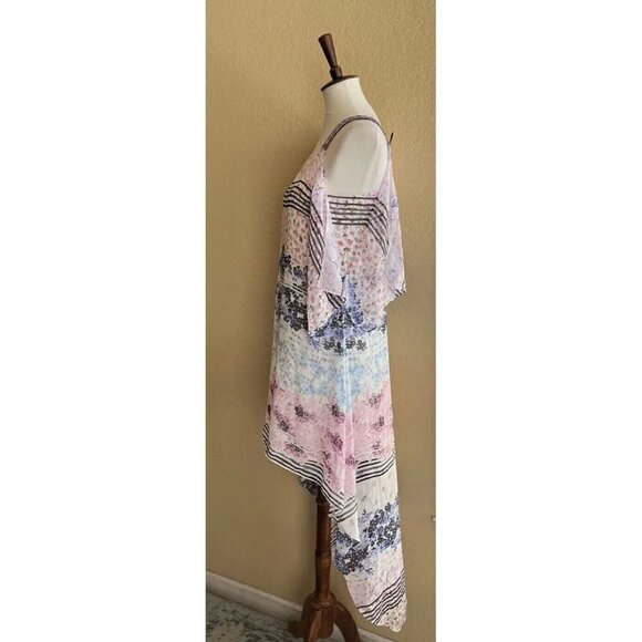 BCBGMAXAZRIA Womens Aaric Floral Hi Lo Asymmetrical Dress Size XS - Picture 10 of 11